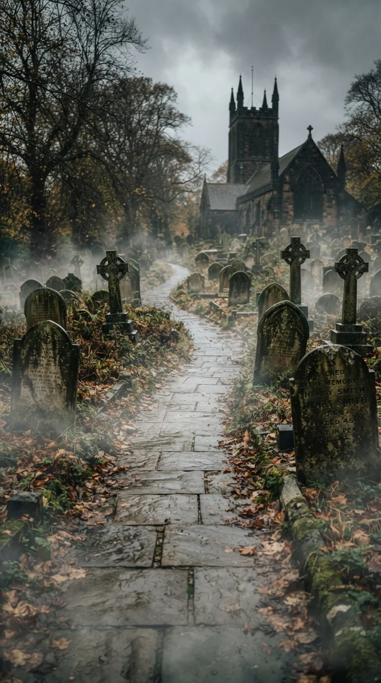 10 scary halloween porch decorations 2025 ideas 4. Realistic Graveyard Path