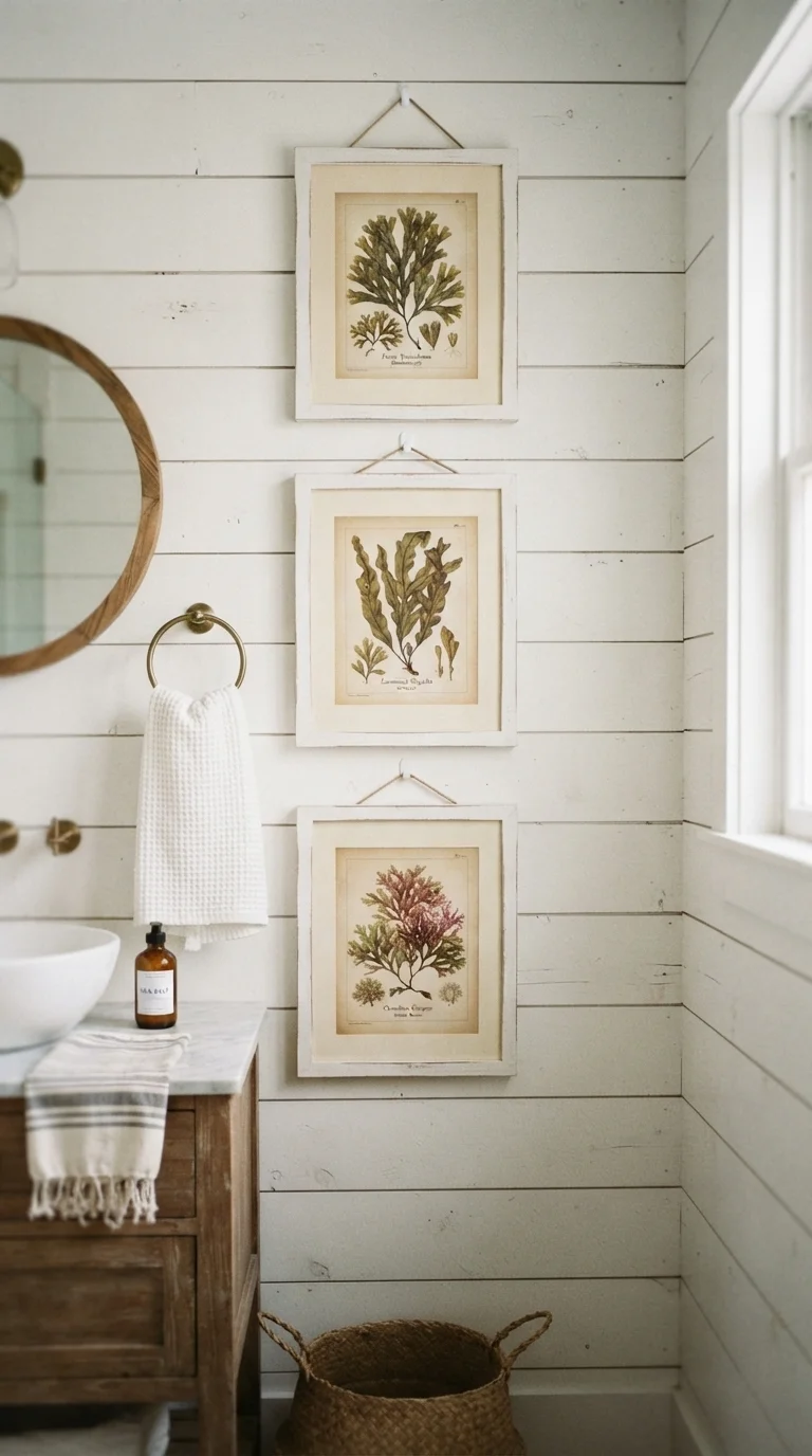 5. Framed Botanical Seaweed Prints