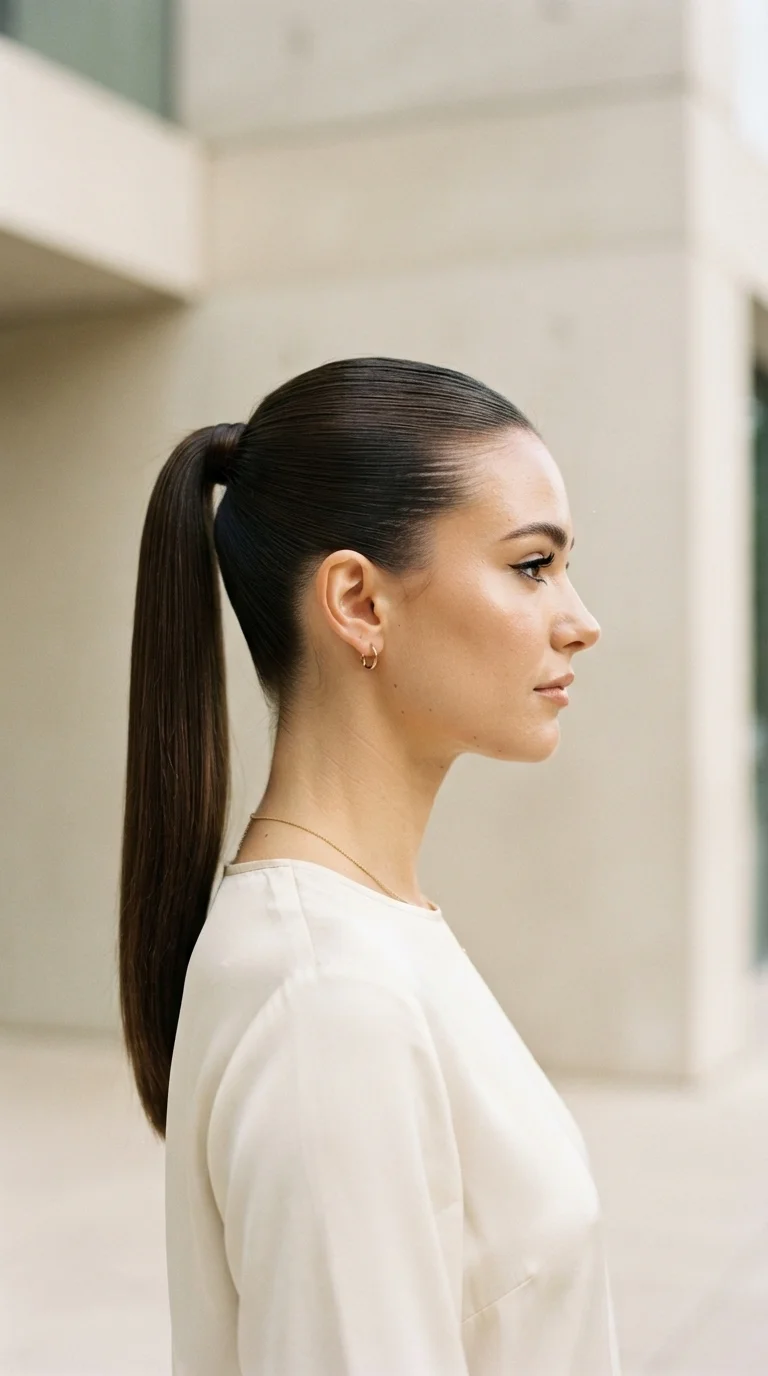 5. Sleek High Ponytail
