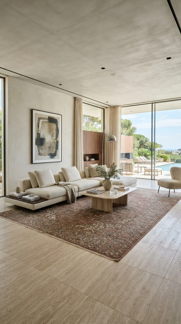 5. Statement Stone Flooring