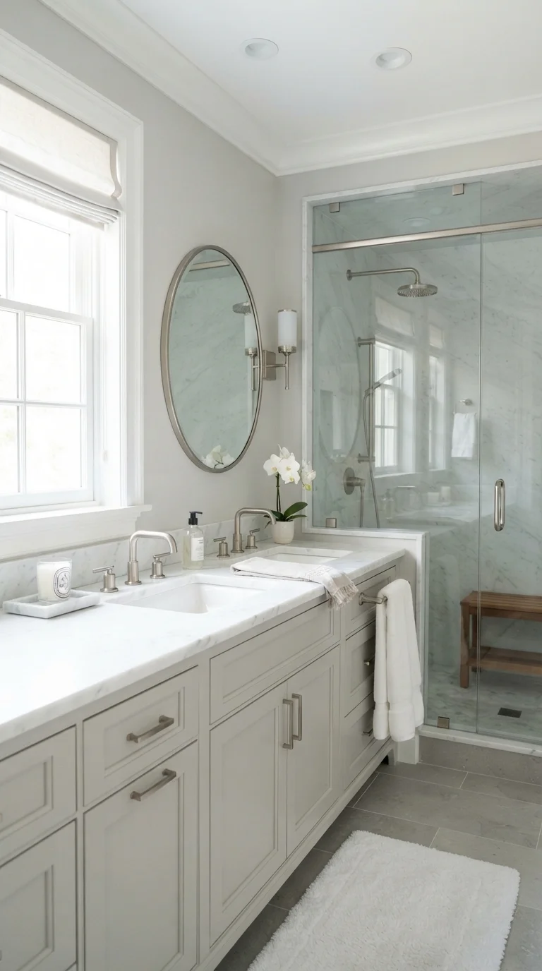 6. Brushed Nickel and Cool Tones