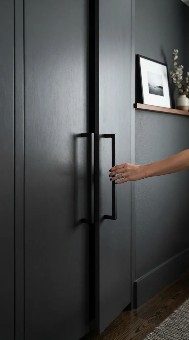 7. Blackened Steel Hardware and Details