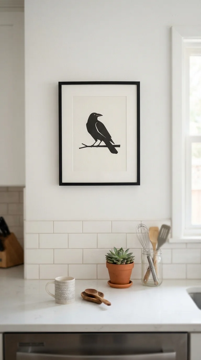 7. Minimalist Silhouette Wall Art