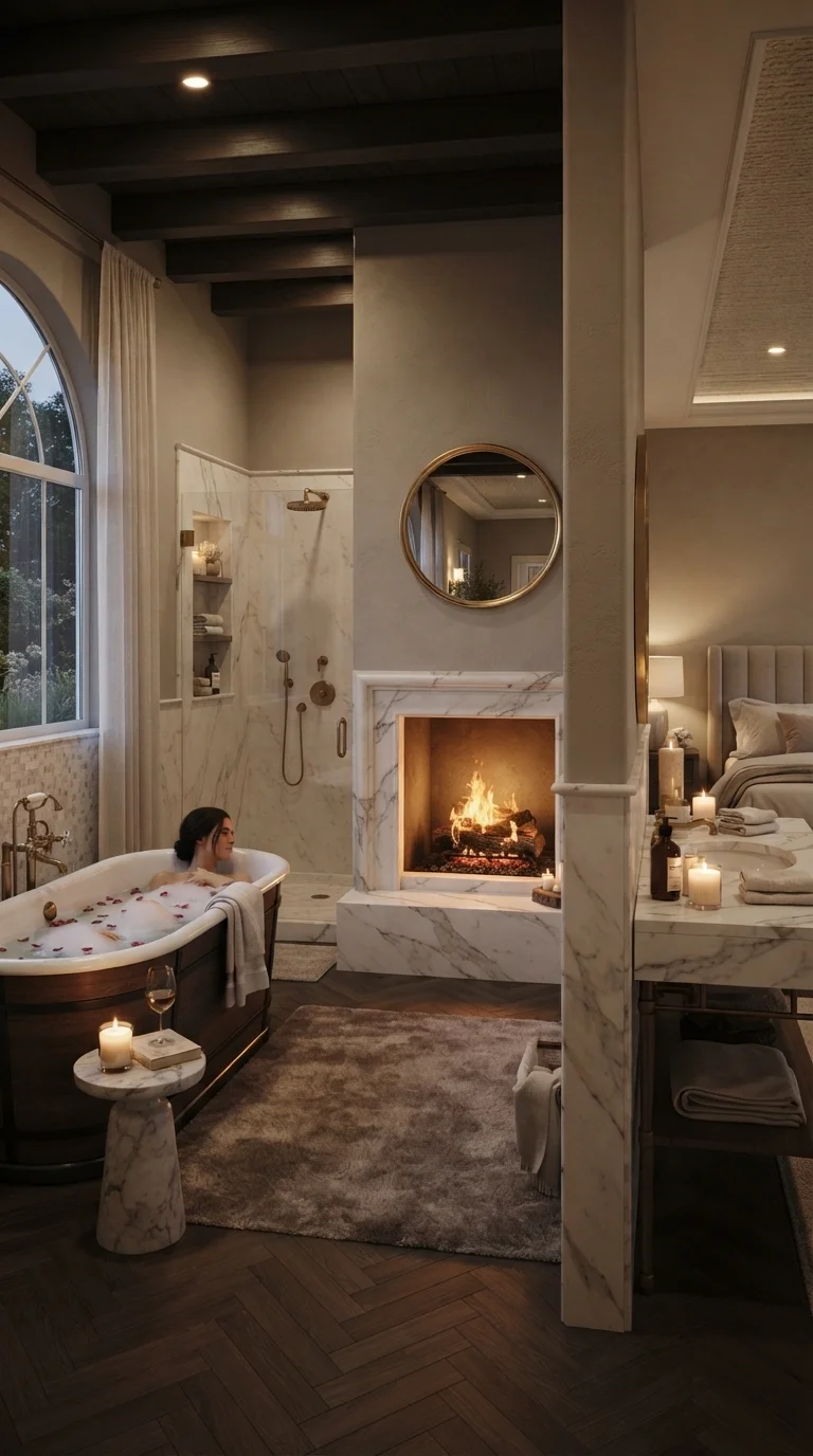 7. The Double-Sided Fireplace Feature