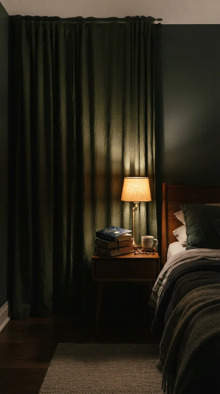7. Weighted Linen Curtains for Mood