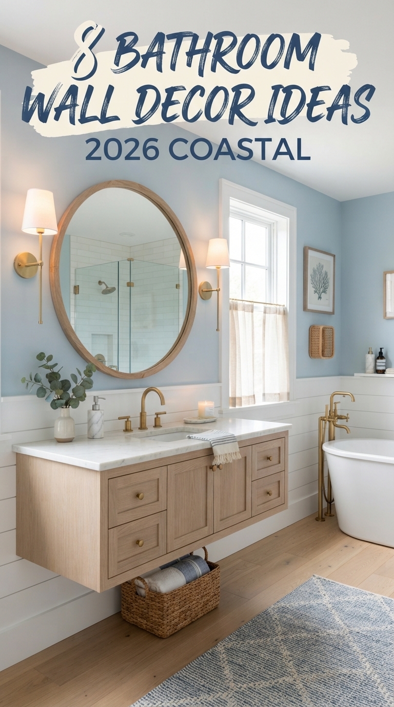 8 bathroom wall decor ideas 2026 coastal