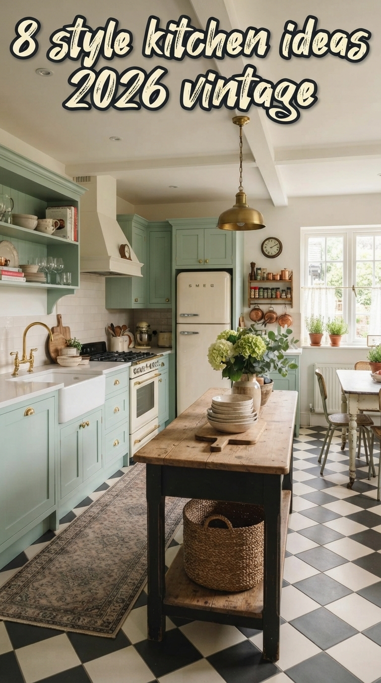 8 style kitchen ideas 2026 vintage