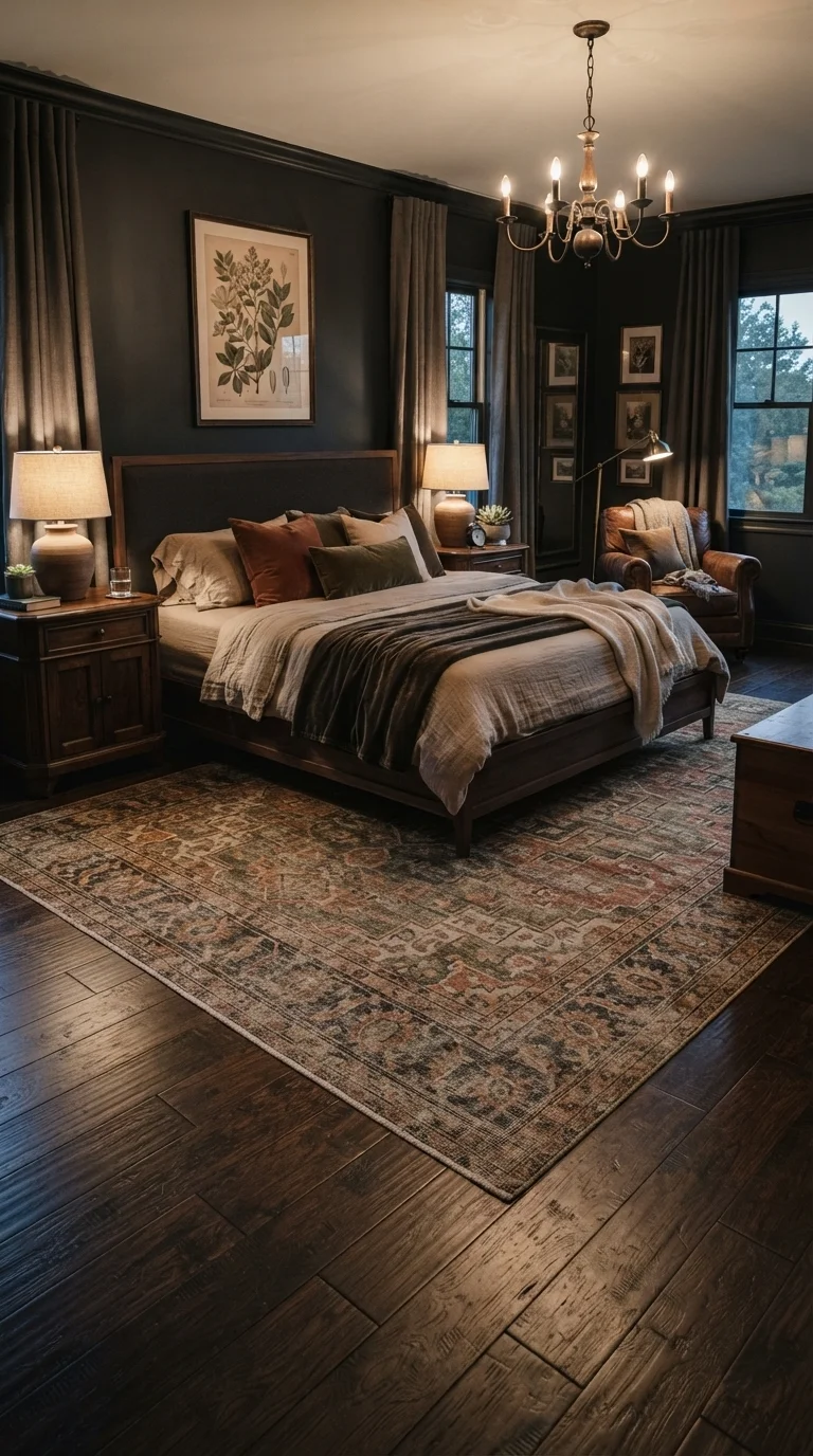 8. Moody Earth-Tone Area Rugs