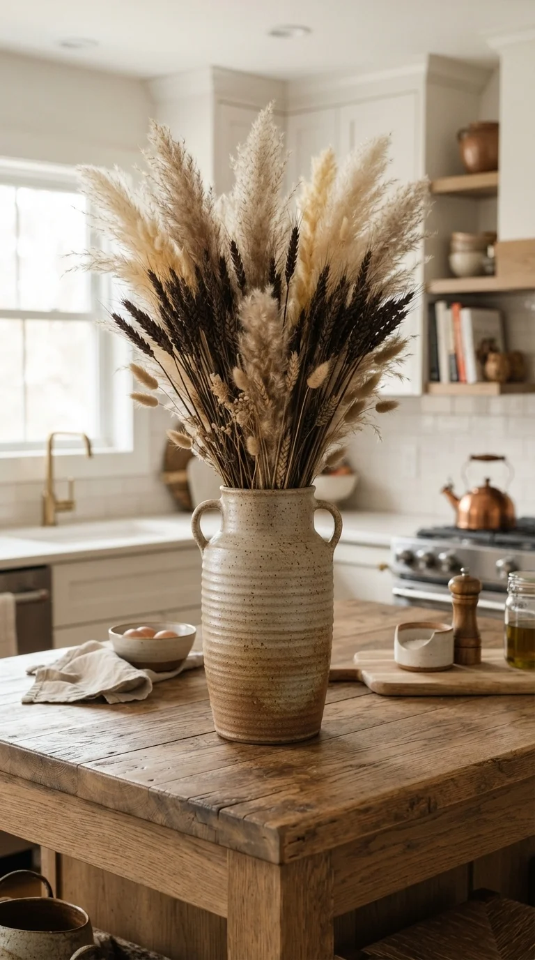 9. Dried Wheat and Grass Bundles