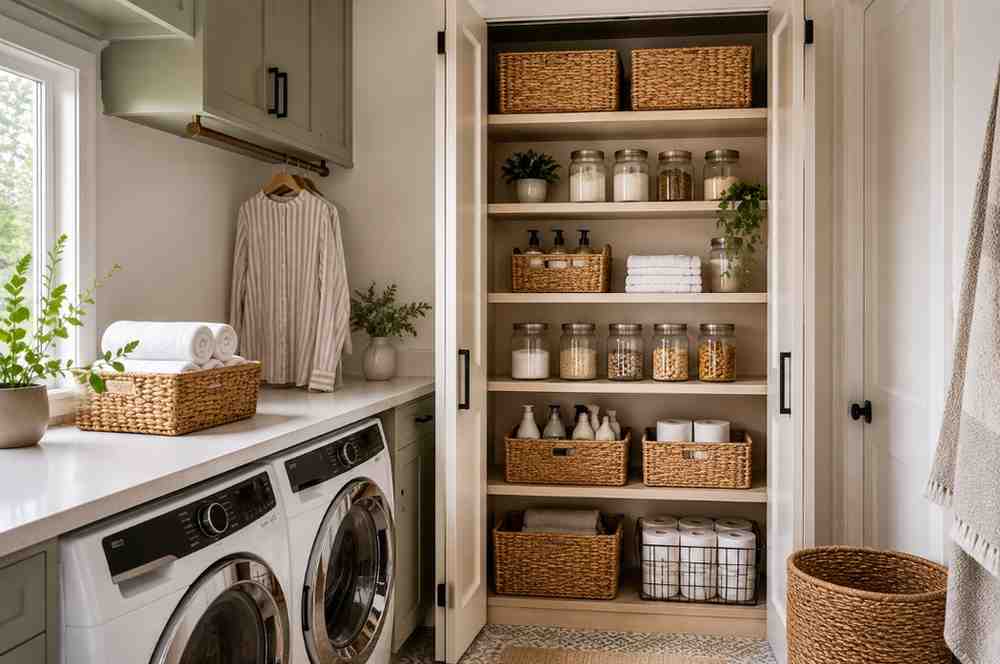Pantry in Laundry Room Ideas