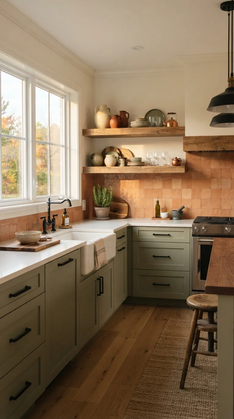 1. Earthy Terracotta and Sage Green Palette