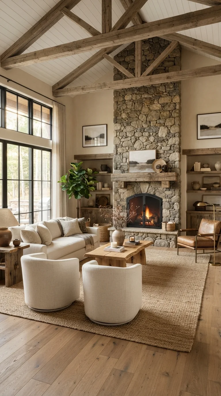 1. Embracing Organic Modernism with Natural Textures