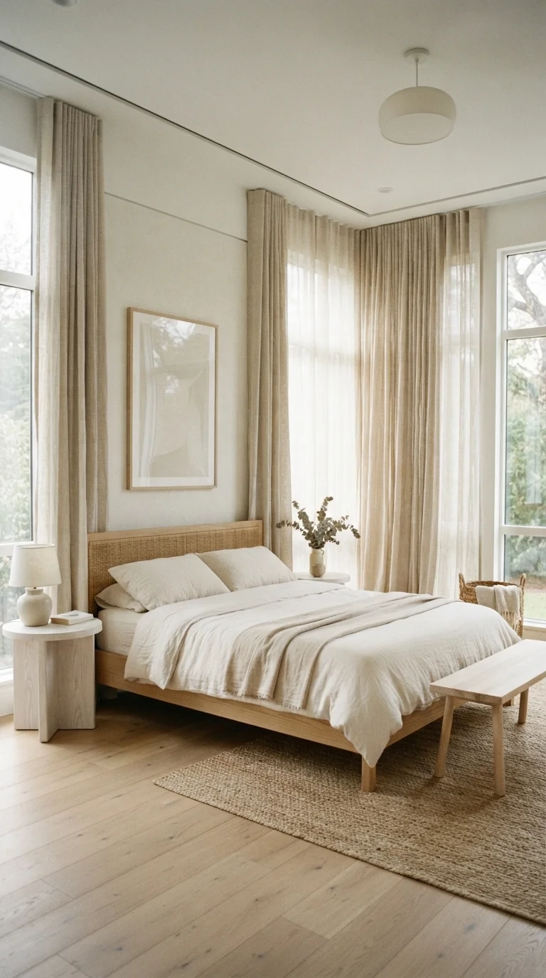 1. Floor-to-Ceiling Linen Panels