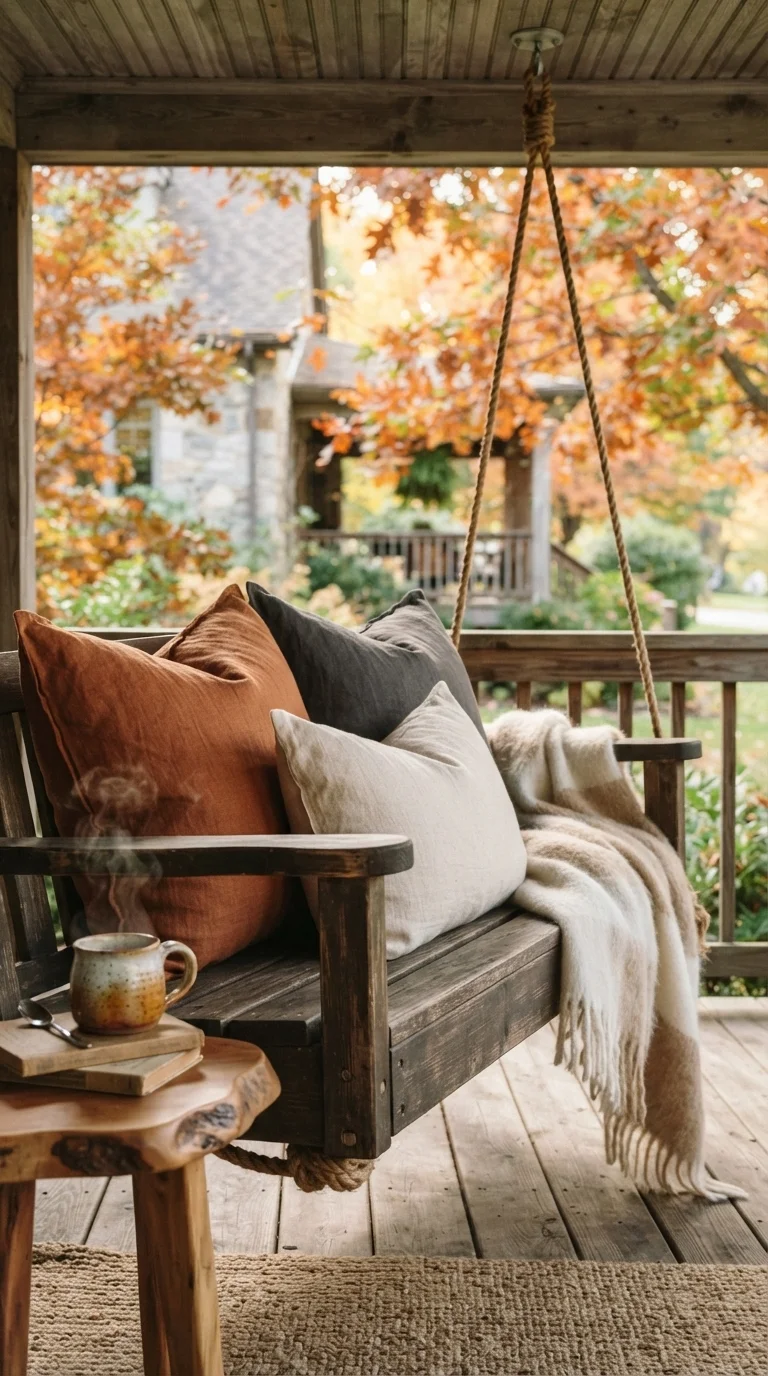 1. Layered Textile Comfort for Outdoor Seating