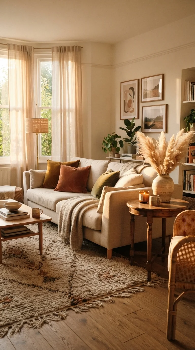 1. Layering Earthy Tones and Deep Ochre Accents