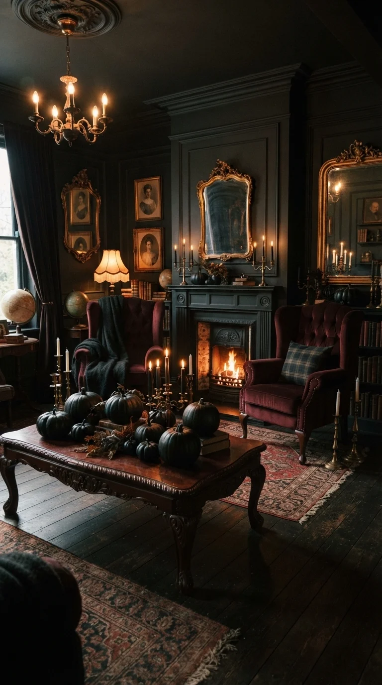 1. Moody Victorian Parlor Living Room