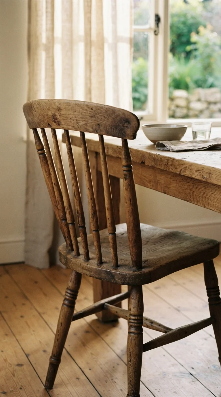 1. Reclaimed Oak Spindle Chairs