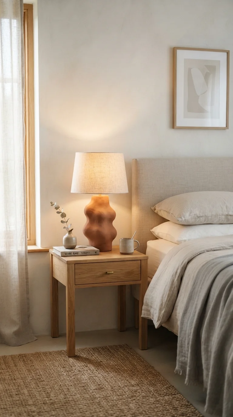 1. Sculptural Ceramic Table Lamps