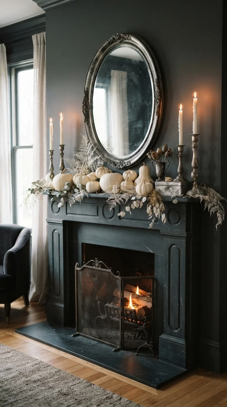 1. The Ethereal White Gothic Display