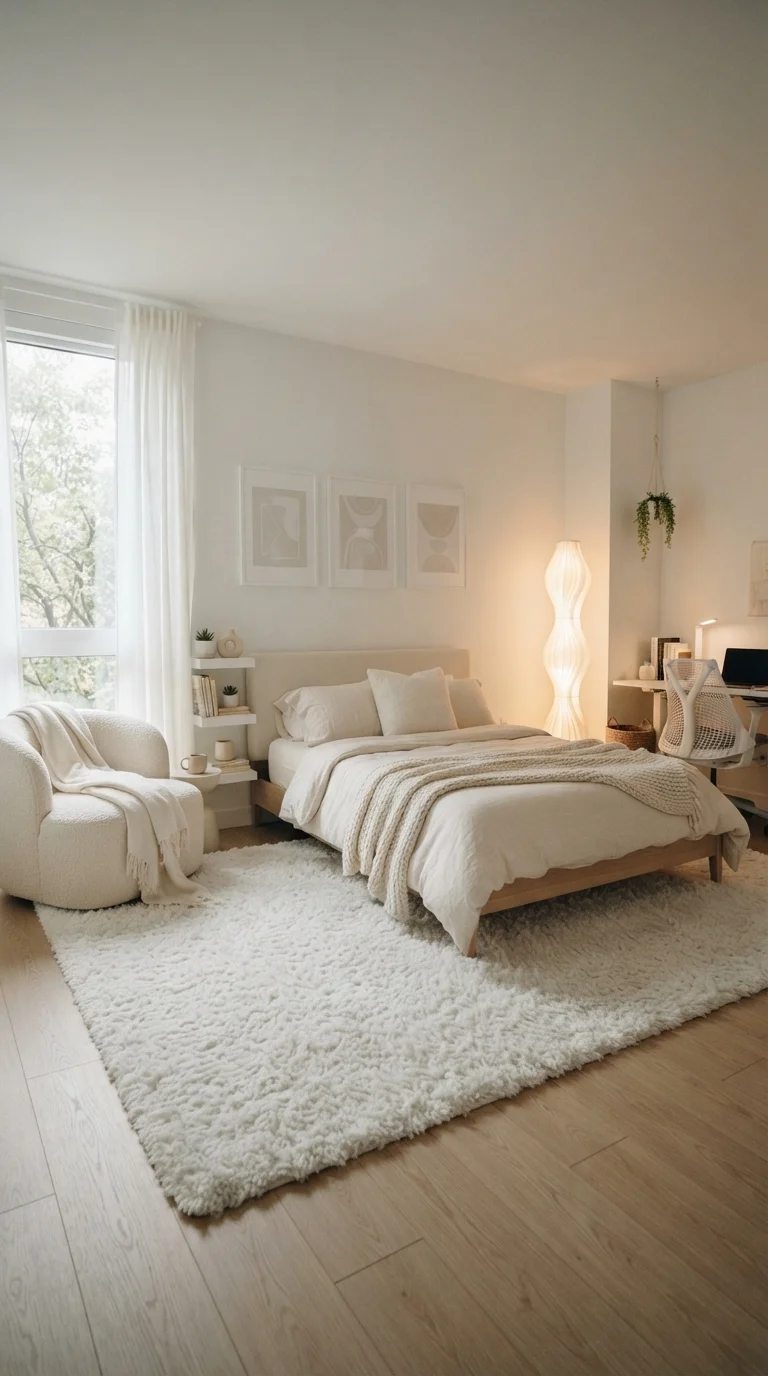 1. The Monochromatic Haven with Layered Textures
