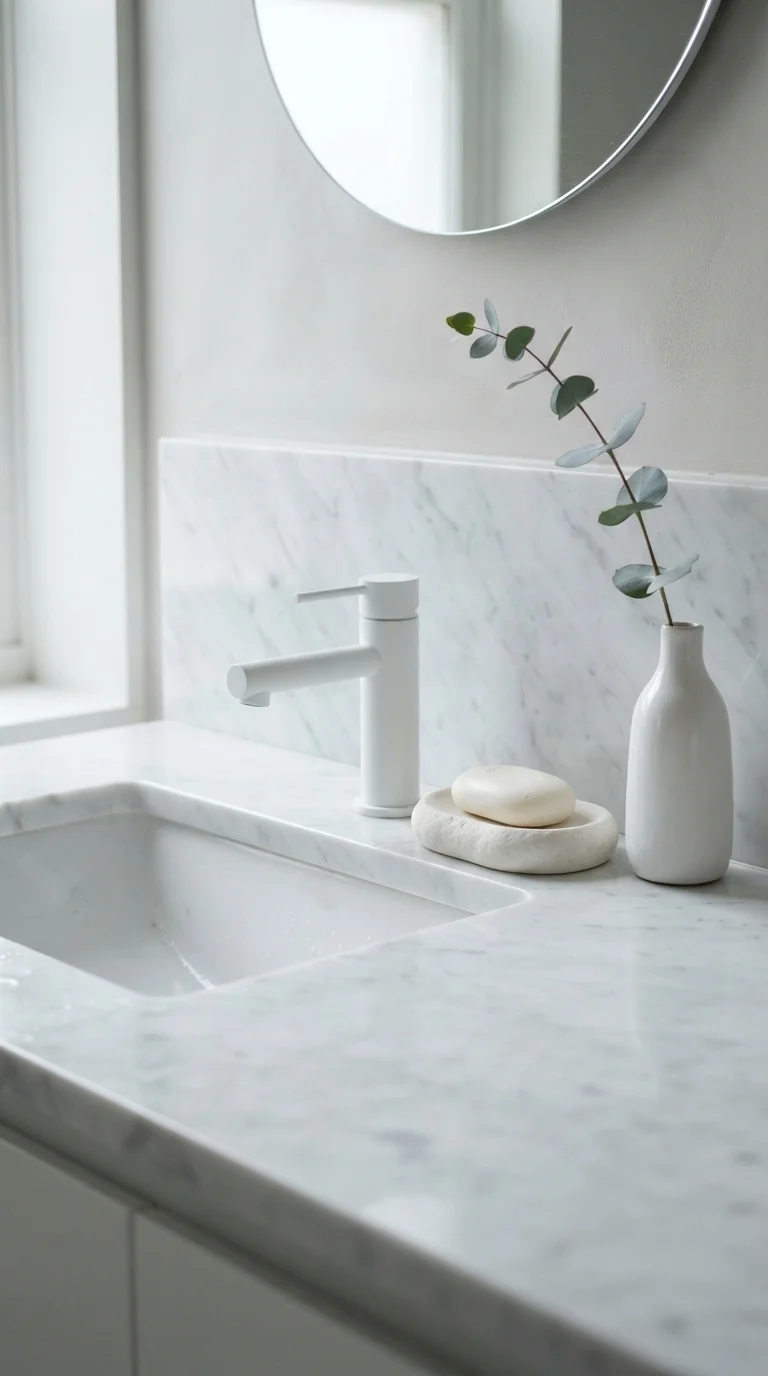 1. The Monochromatic Spa Aesthetic