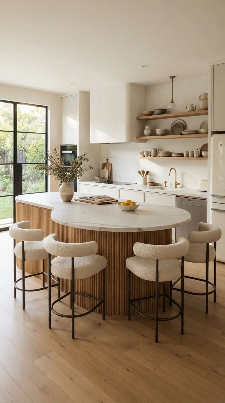 1. The Organic Modern Kitchen Island