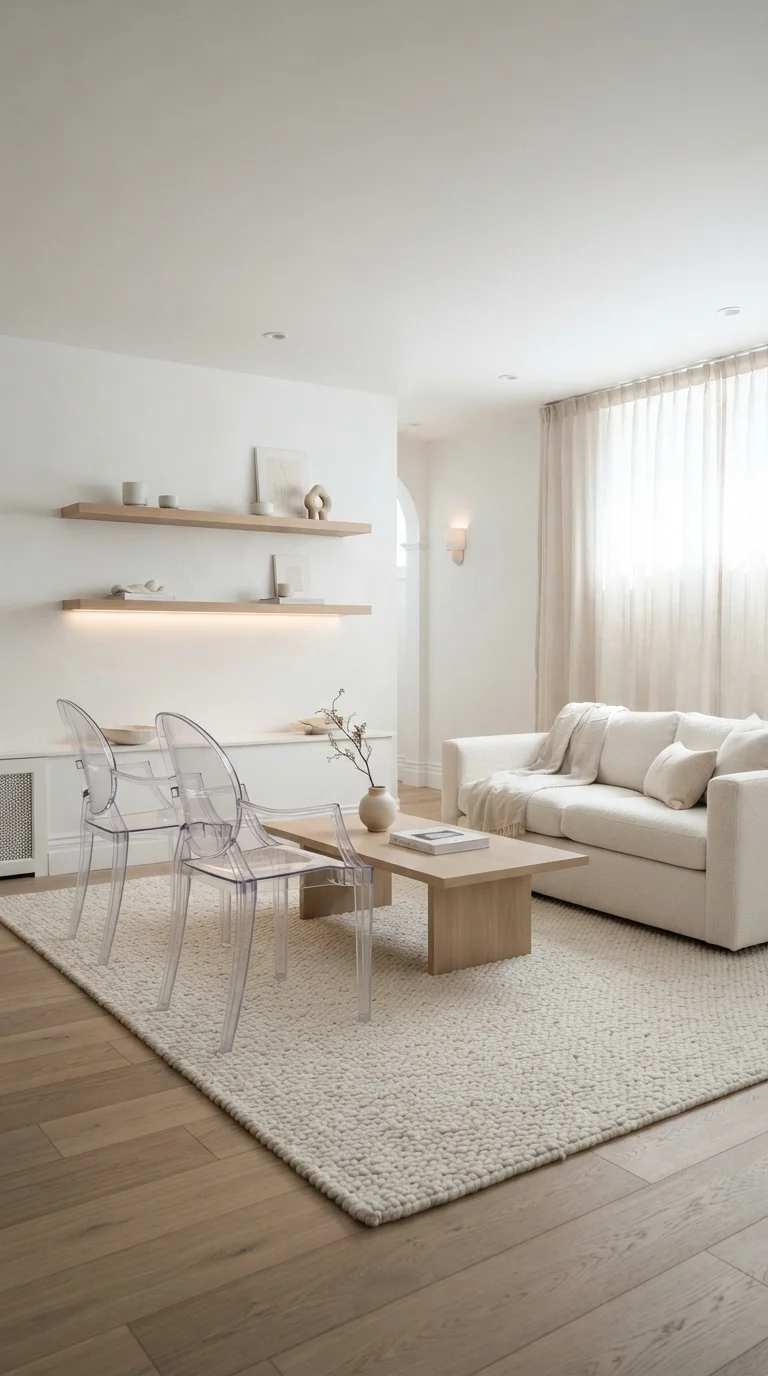 12 Basement Apartment Remodel Ideas 2026 1. The White-on-White Gallery Approach