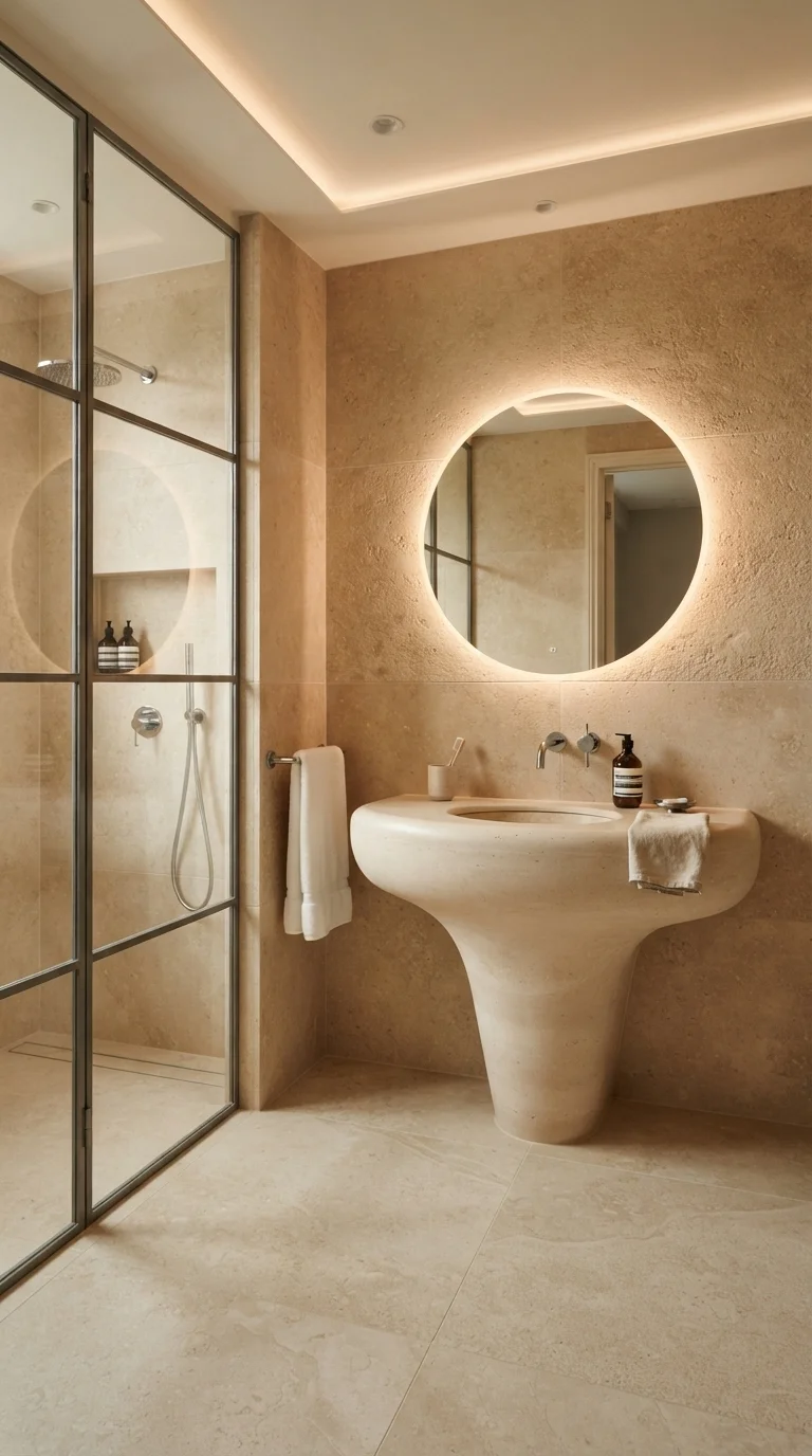 1. Warm Limestone Wall Treatments