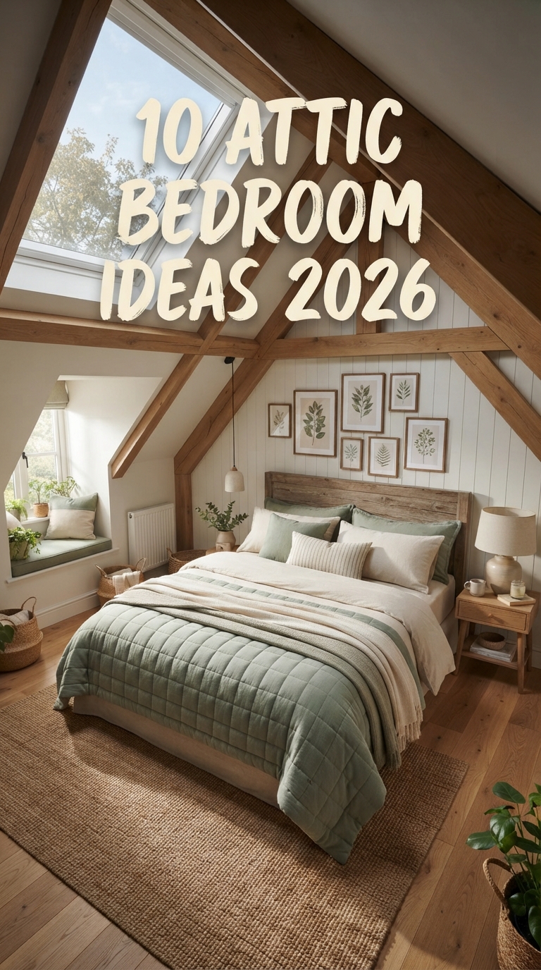10 Attic Bedroom Ideas 2026: Cozy Angled Ceilings