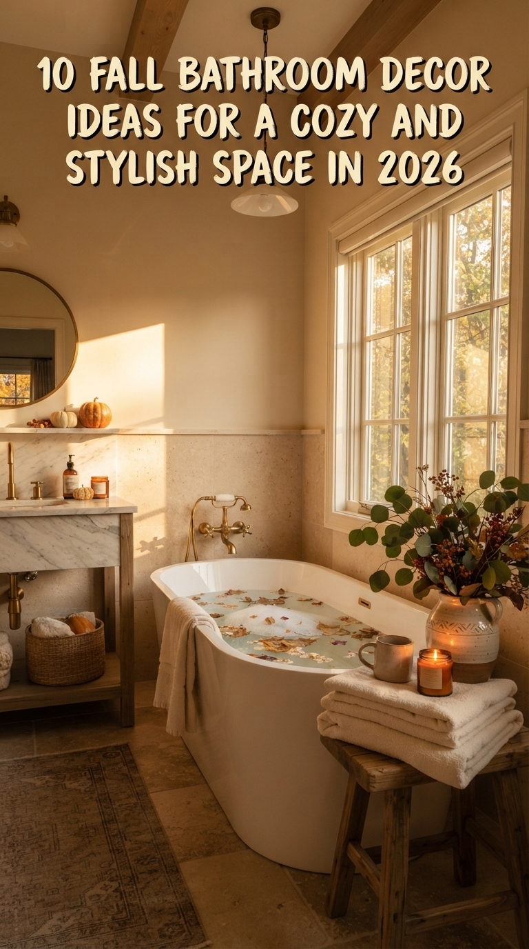 10 Fall Bathroom Decor Ideas for a Cozy and Stylish Space in 2026