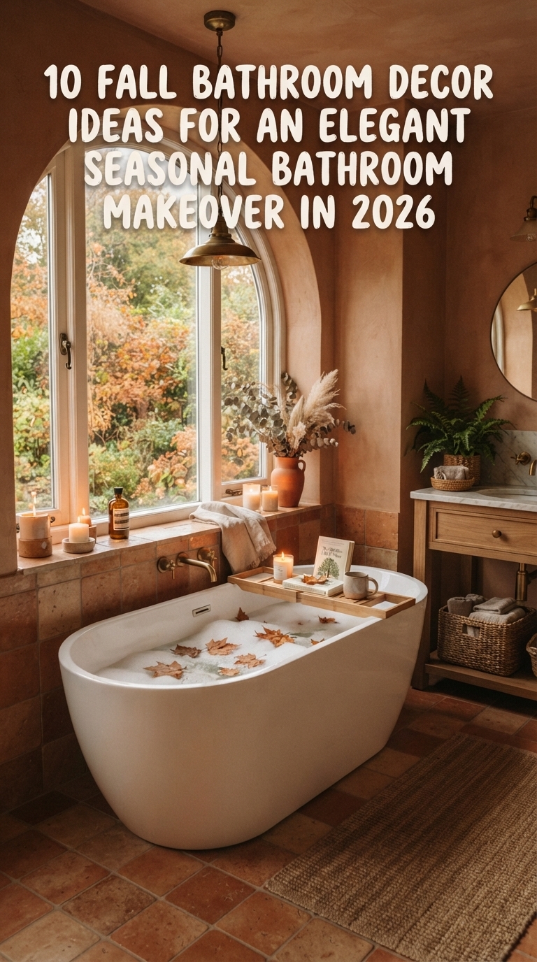 10 Fall Bathroom Decor Ideas for an Elegant Seasonal Bathroom Makeover in 2026