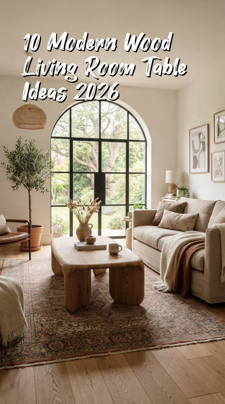 10 Modern Wood Living Room Table Ideas 2026