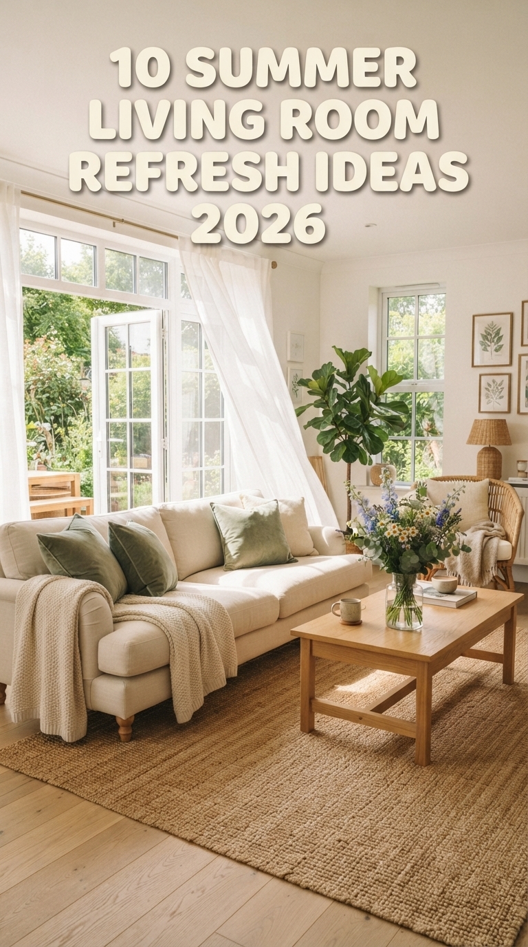 10 Summer Living Room Refresh Ideas 2026 Aesthetic Cozy Colors Inspo