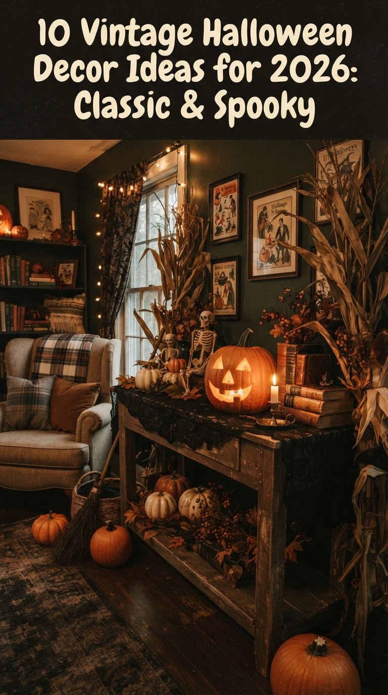 10 Vintage Halloween Decor Ideas for 2026: Classic & Spooky
