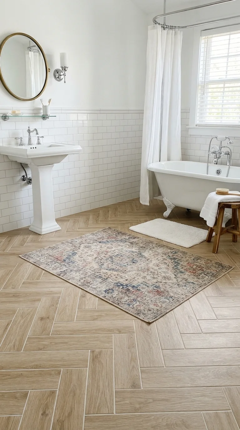 10. Herringbone and Patterned Floors