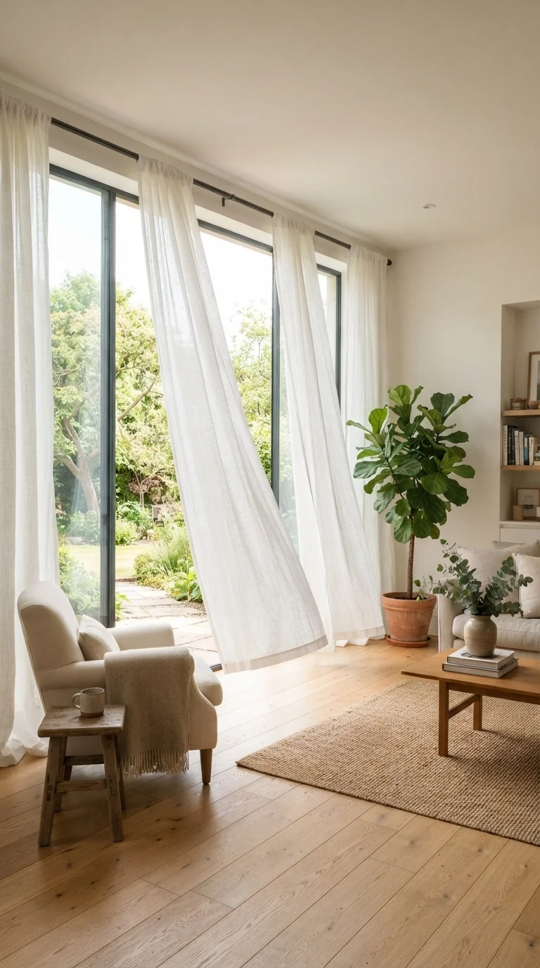 10. Sheer Window Treatments