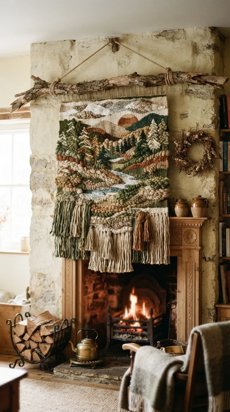 10 Bedroom Wall Decor Ideas 2026 Cottage Core 10. Woven Tapestry Wall hangings