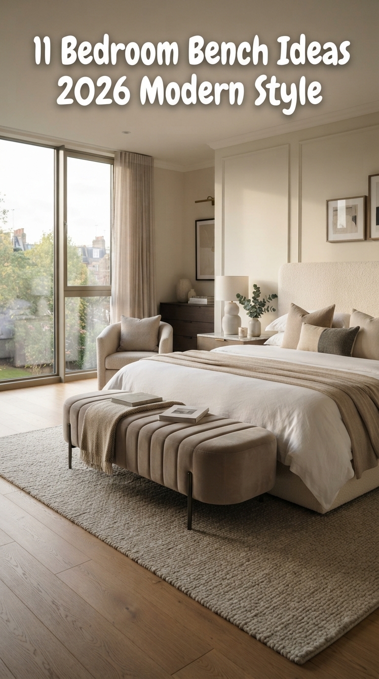 11 Bedroom Bench Ideas 2026 Modern Style