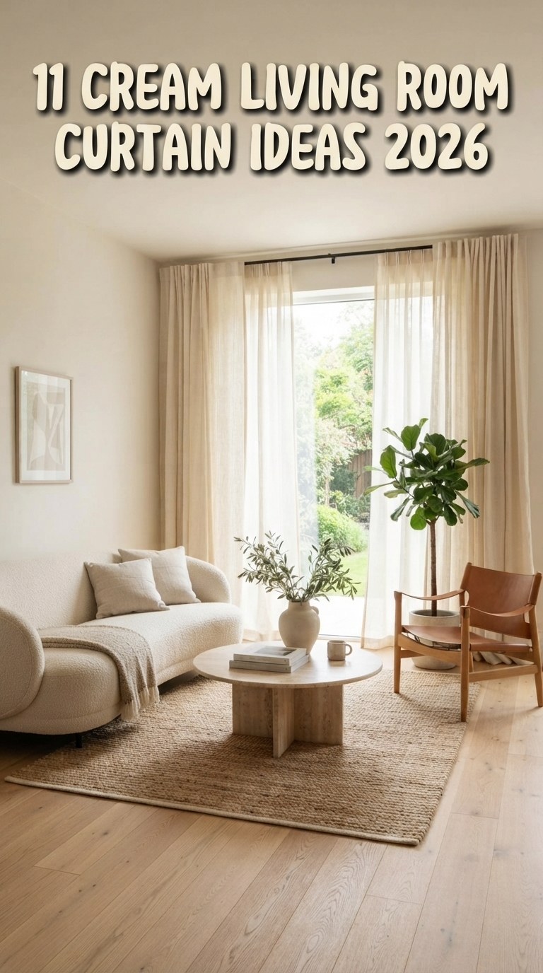 11 Cream Living Room Curtain Ideas 2026