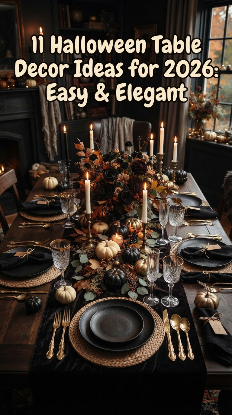 11 Halloween Table Decor Ideas for 2026: Easy & Elegant
