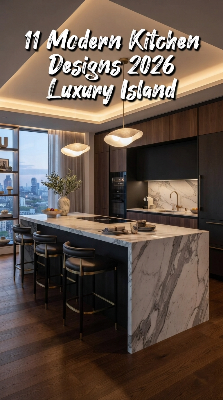 11 Modern Kitchen Designs 2026 Luxury Island