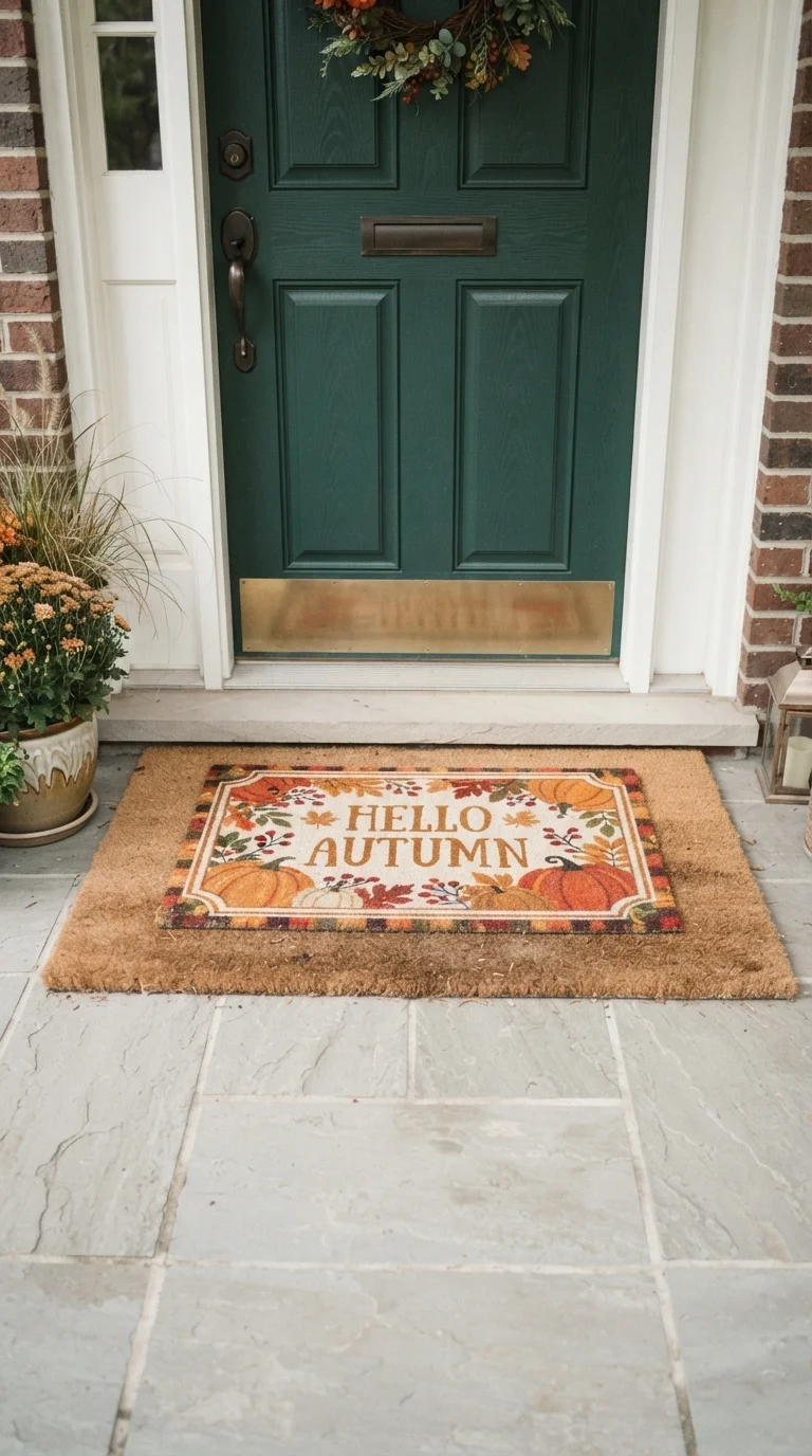 11. Cozy Door Mat Layering