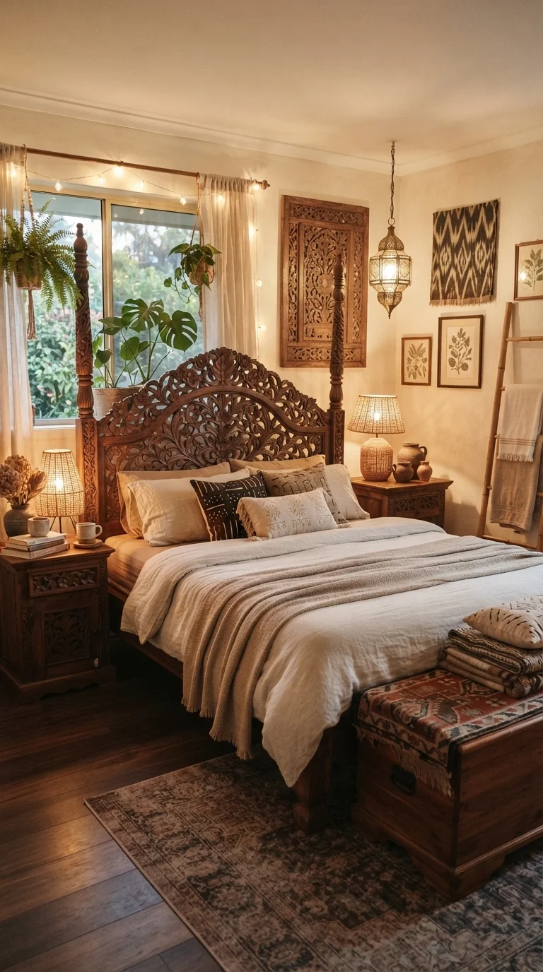 11. Heritage Teak with Carved Accents
