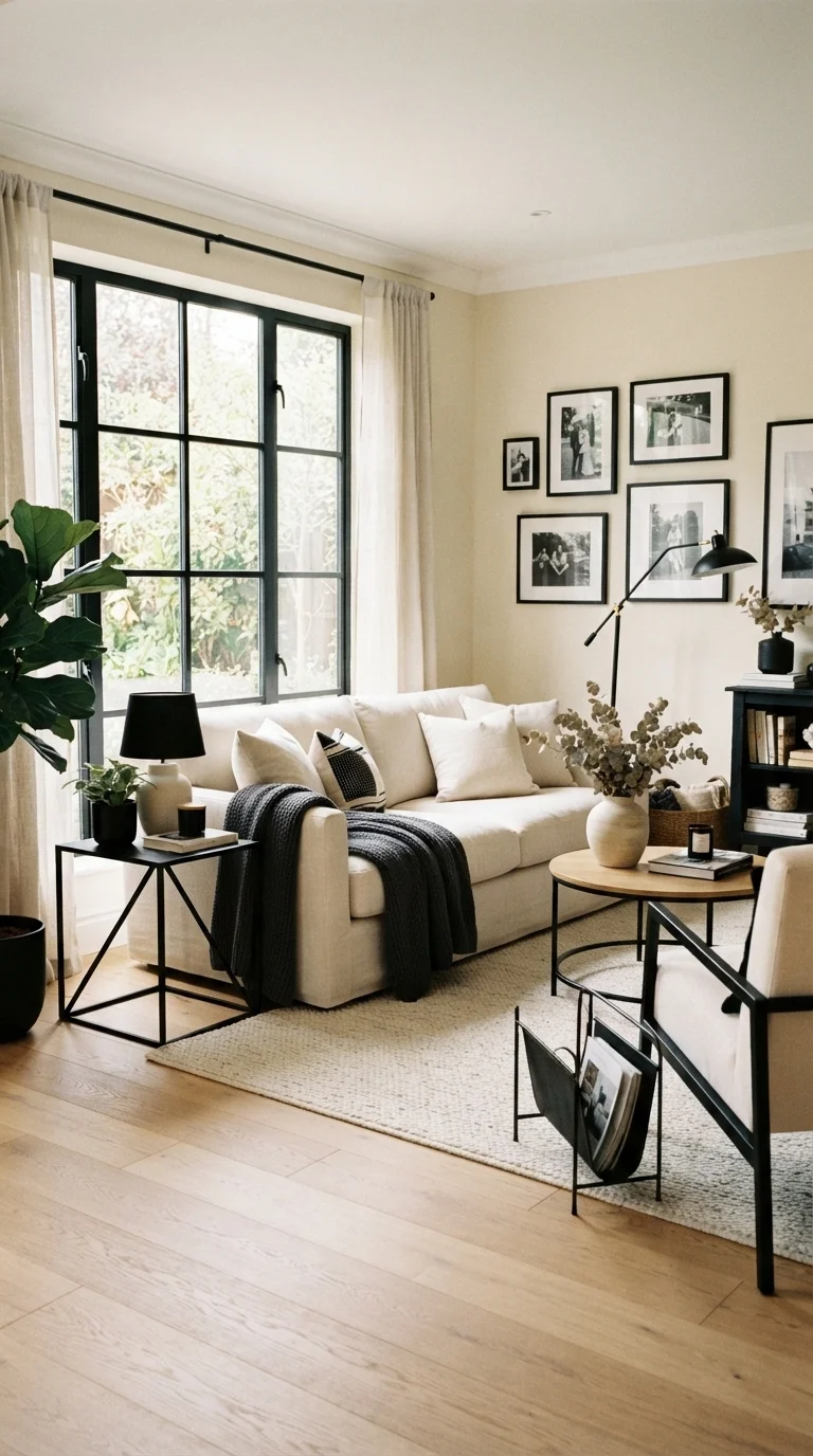 11. High-Contrast Accents in Neutral Spaces