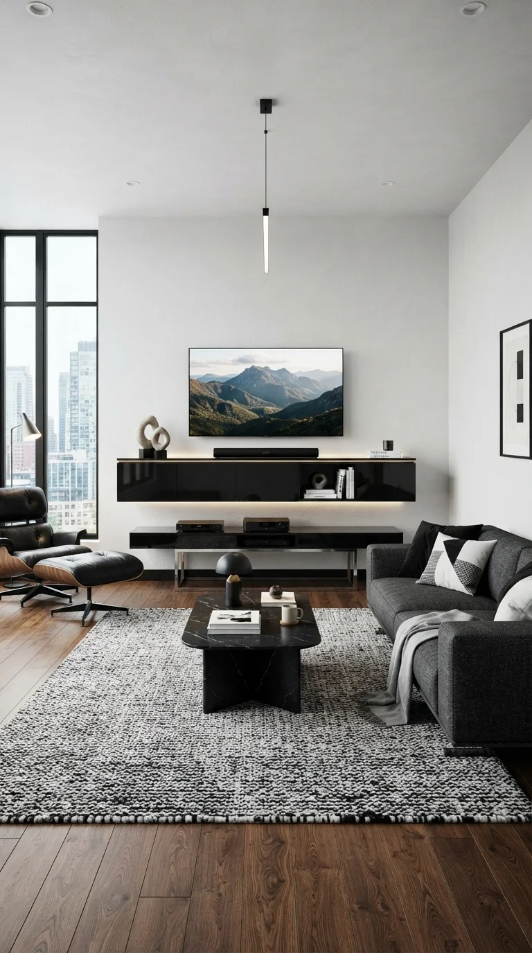 11. High-Gloss Black and Matte White