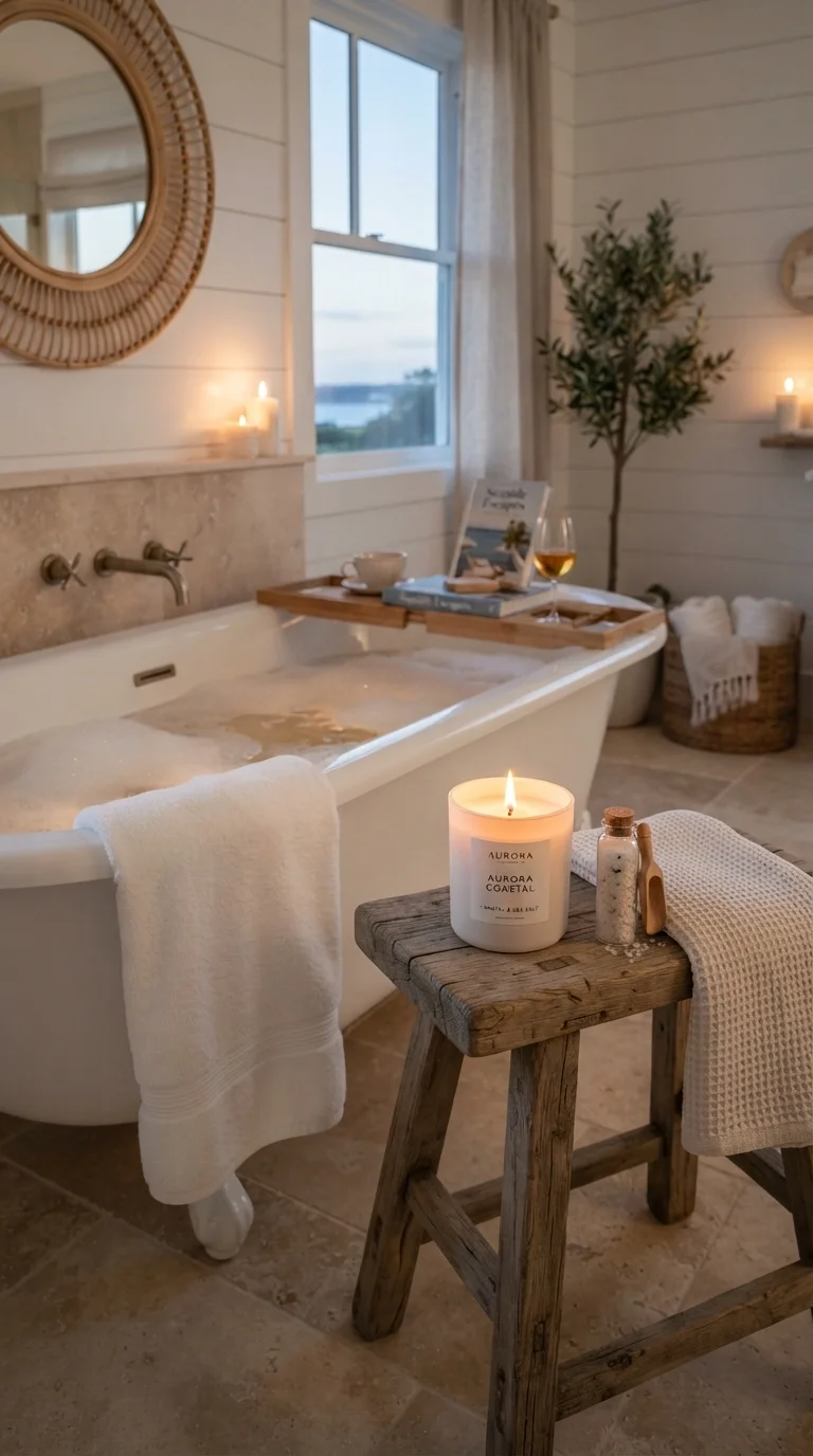 11. Use Scented Candles with Sea Salt Notes