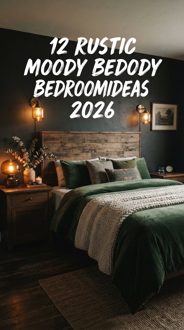 12 Rustic Moody Bedroom Ideas 2026