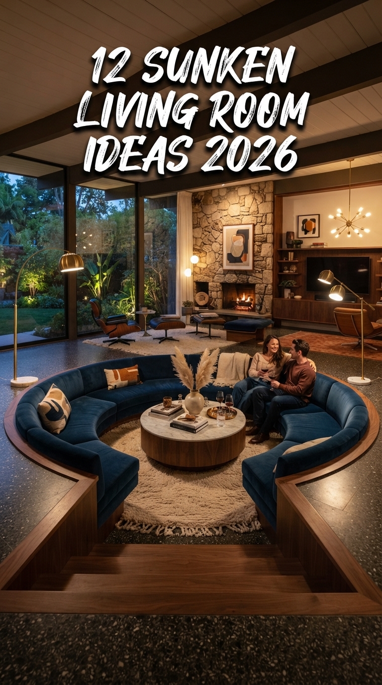 12 Sunken Living Room Ideas 2026 Modern Design