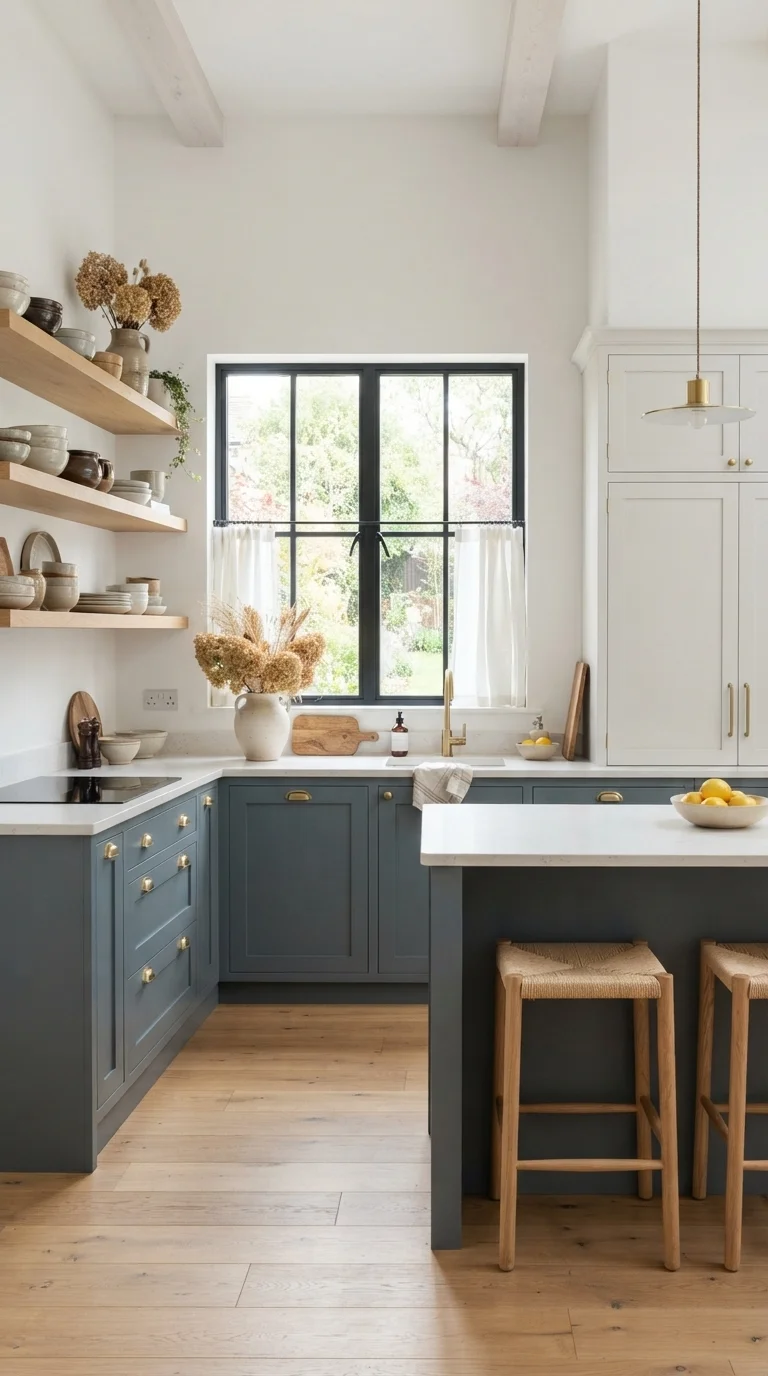 2. Airy Slate Blue Accents