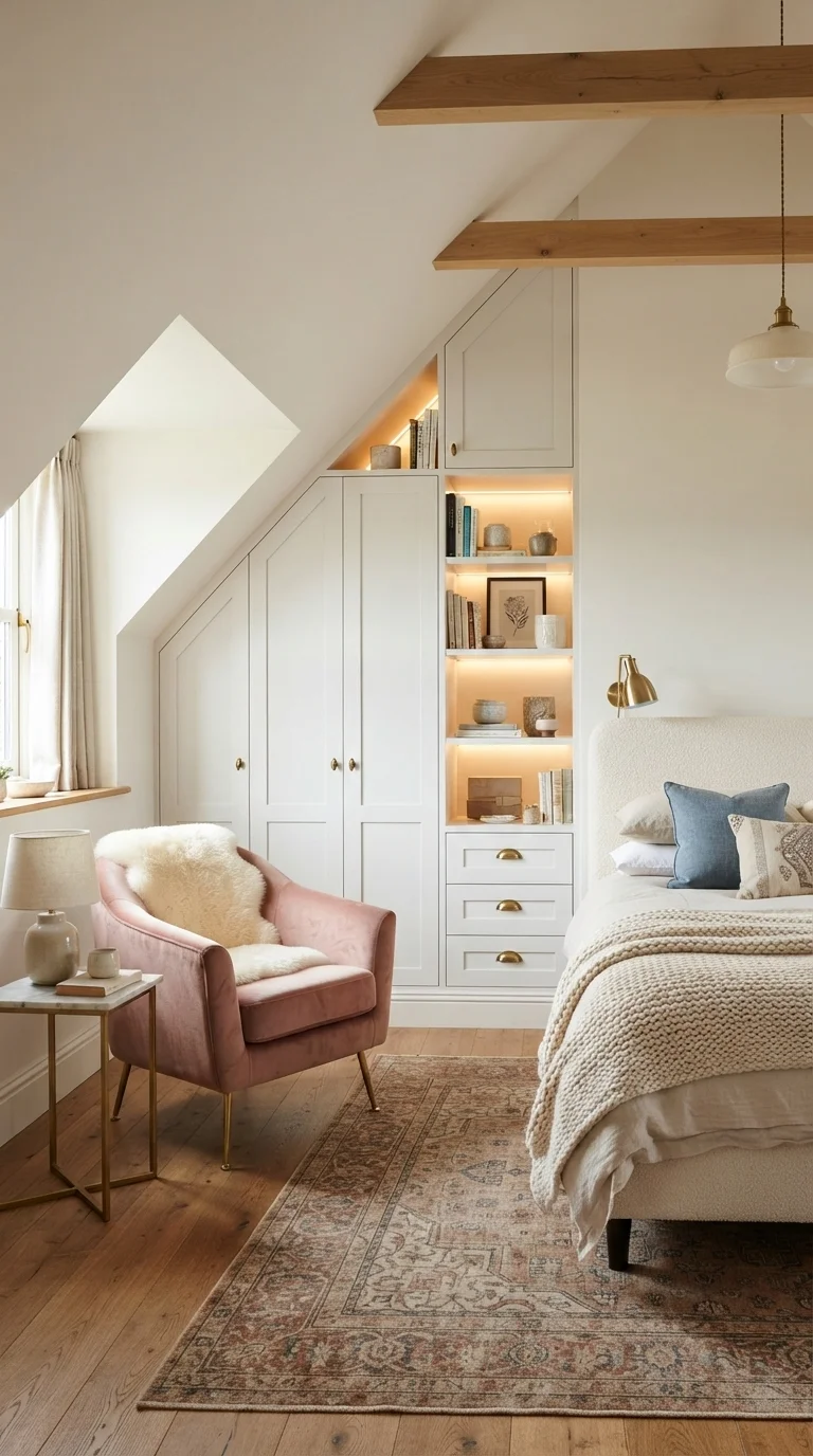 2. Custom Built-In Eave Storage